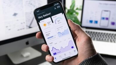 واجهة تطبيق إدارة المصاريف